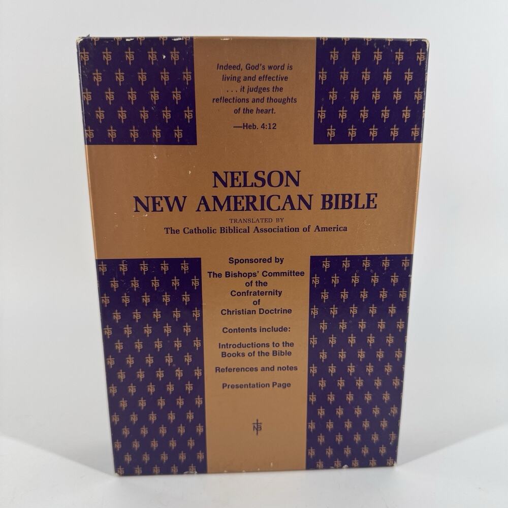 Vtg 1971 New American Bible NAB Catholic Edition Thomas Nelson 9053
